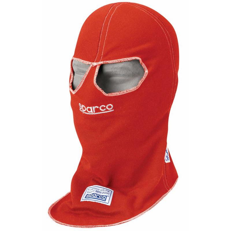 Rouge X-Frais de Balaclava d'oeil de jumeau de double couche de Sparco