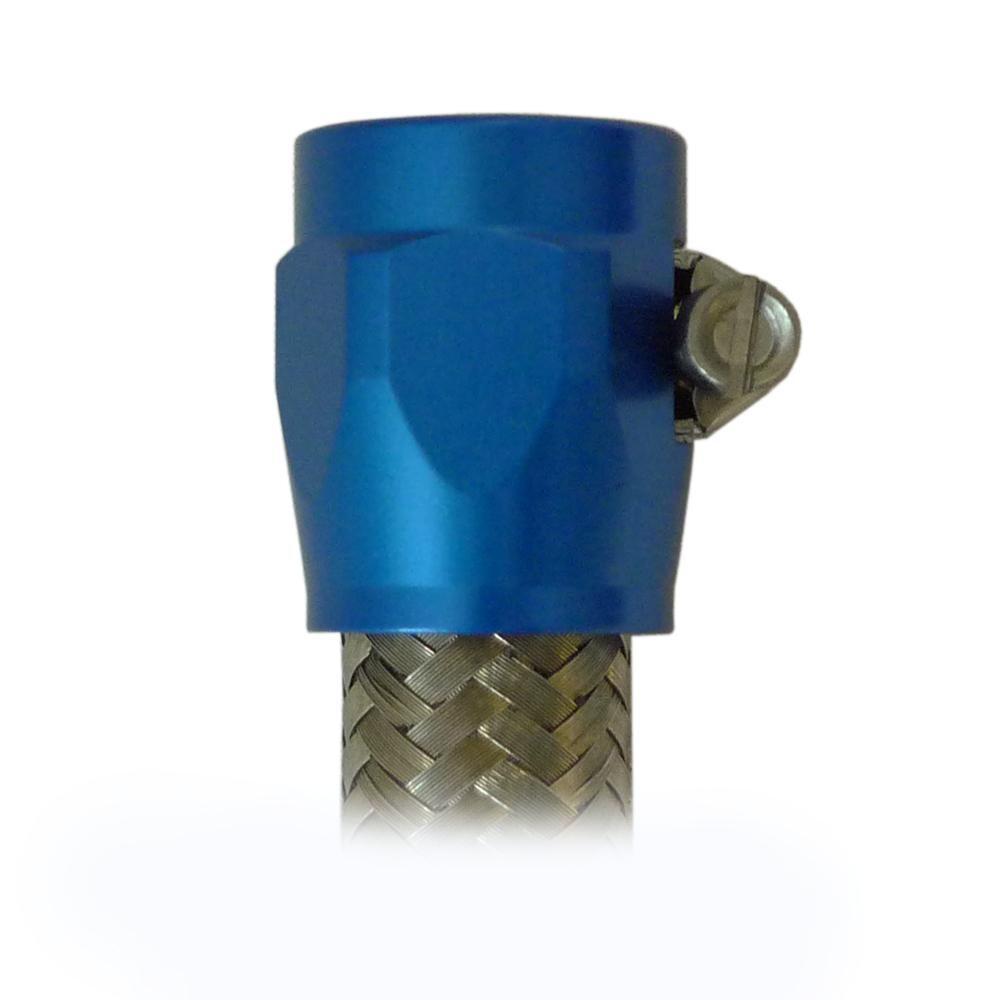 Goodridge Pro Clamp pour -6 tuyau (15,8 mm ID) Bleu