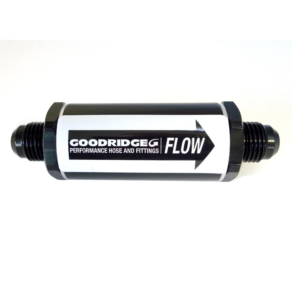 Goodridge Aluminium Oil / Fuel Filter avec -4JIC Threads