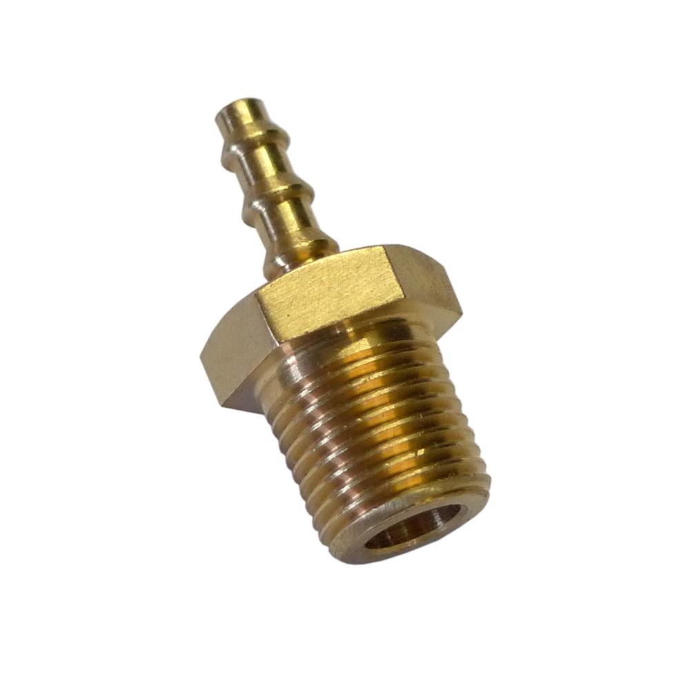 Brass pipe Fin 1/8NPT filetage mâle pour 3 mm Pipe ID