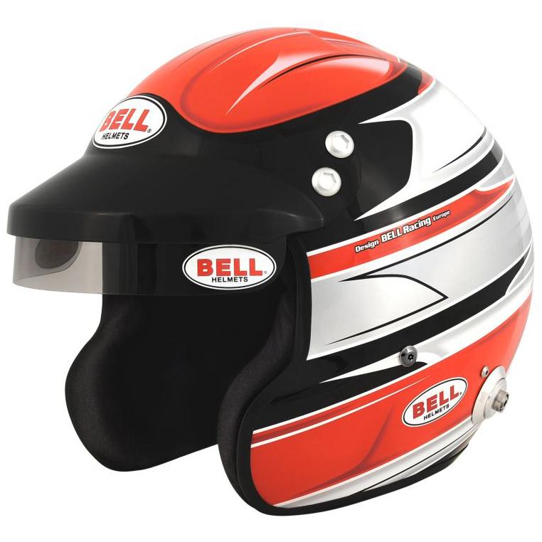 Vecteur ouvert Snell rouge SA2010 de casque de visage du magnétique 1 de Bell approuvé