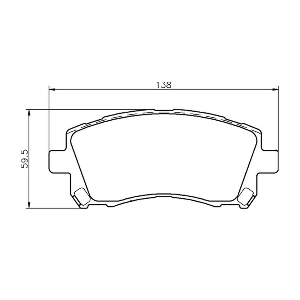 Mintex Racing Brake Pads MDB1794-M1144 Pour Subaru / Toyota