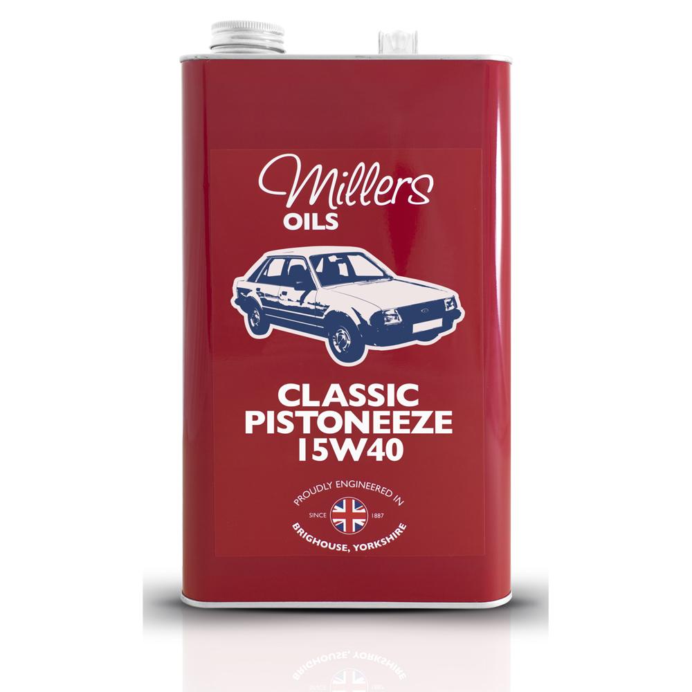 Millers Classic Pistoneeze 15W40, huile minérale (5 litres)
