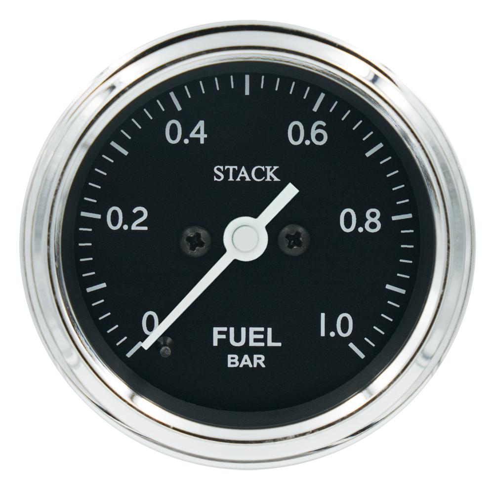 Empiler la jauge de pression de carburant classique 0-1 Bar
