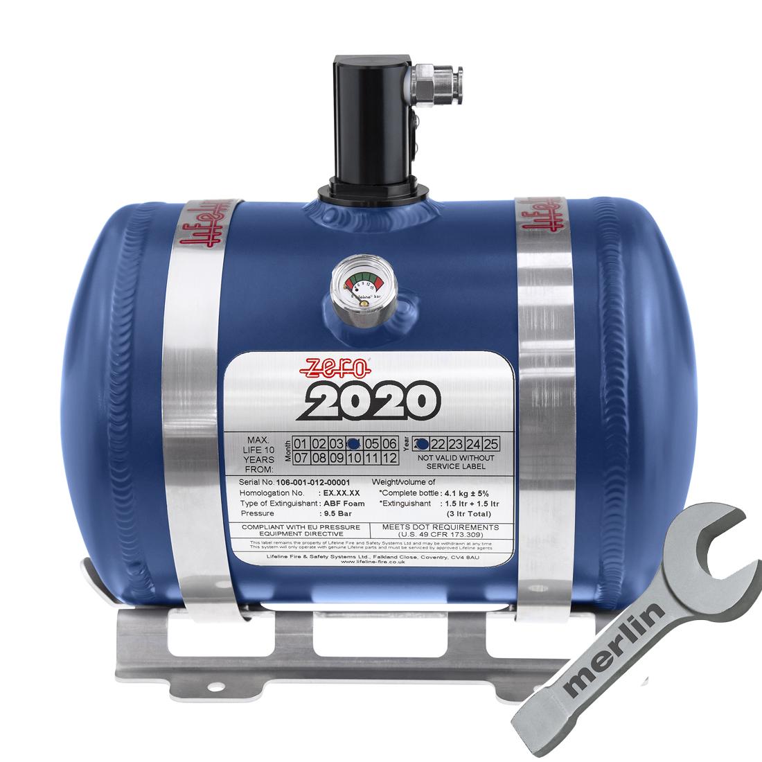 Lifeline Zero 2020 Kit d'extincteur 3 litres service électrique et recharge