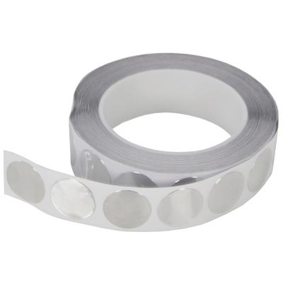 Disques adhésifs en feuille d'aluminium - 25 mm de diamètre