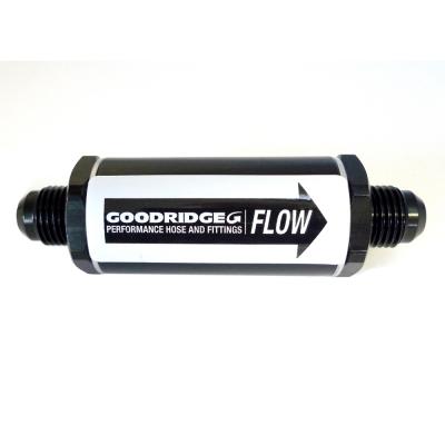 Goodridge Aluminium Oil / Fuel Filter avec -8JIC Threads