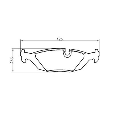 Mintex Racing Brake Pads MDB1239-M1144 pour BMW E30 Rears