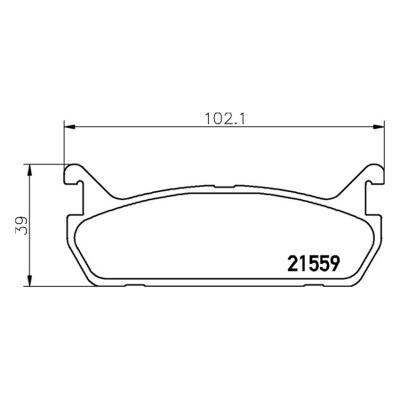 Plaquettes de frein Mintex MDB1414-M1144 Arrière Mazda MX-5