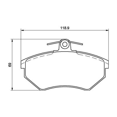 Mintex Racing Brake Pads MDB1570-M1144 Pour Audi / Seat / Volkswagen