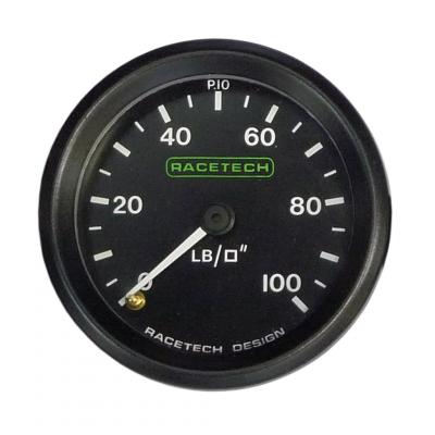 Indicateur de pression d'huile Racetech 0-100 PSI