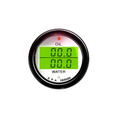 Mesure duelle de la température d'huile de STATION THERMALE/température de l'eau