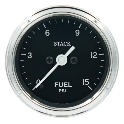Empiler la jauge de pression de carburant classique 0-15 Psi